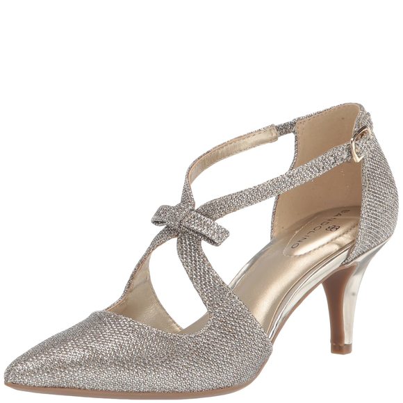 Bandolino Shoes - Bandolino Womens Zeffer Pump Gold Fabric 8.5 M